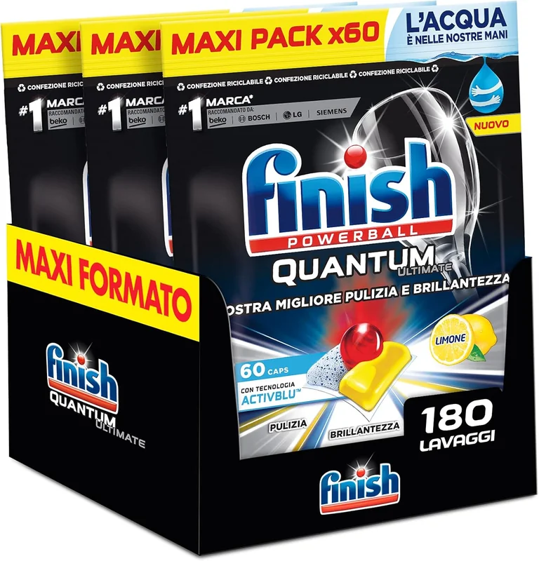 Finish Quantum Ultimate XXL — 180 pastilles